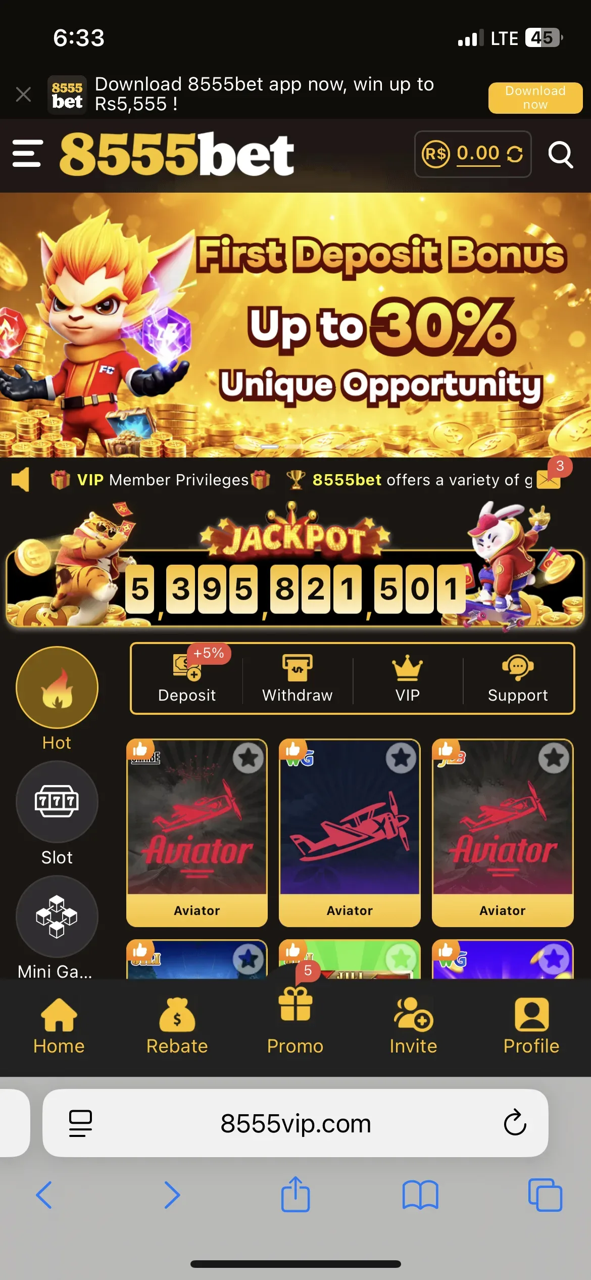 Supporting image for the 8555bet Game guide